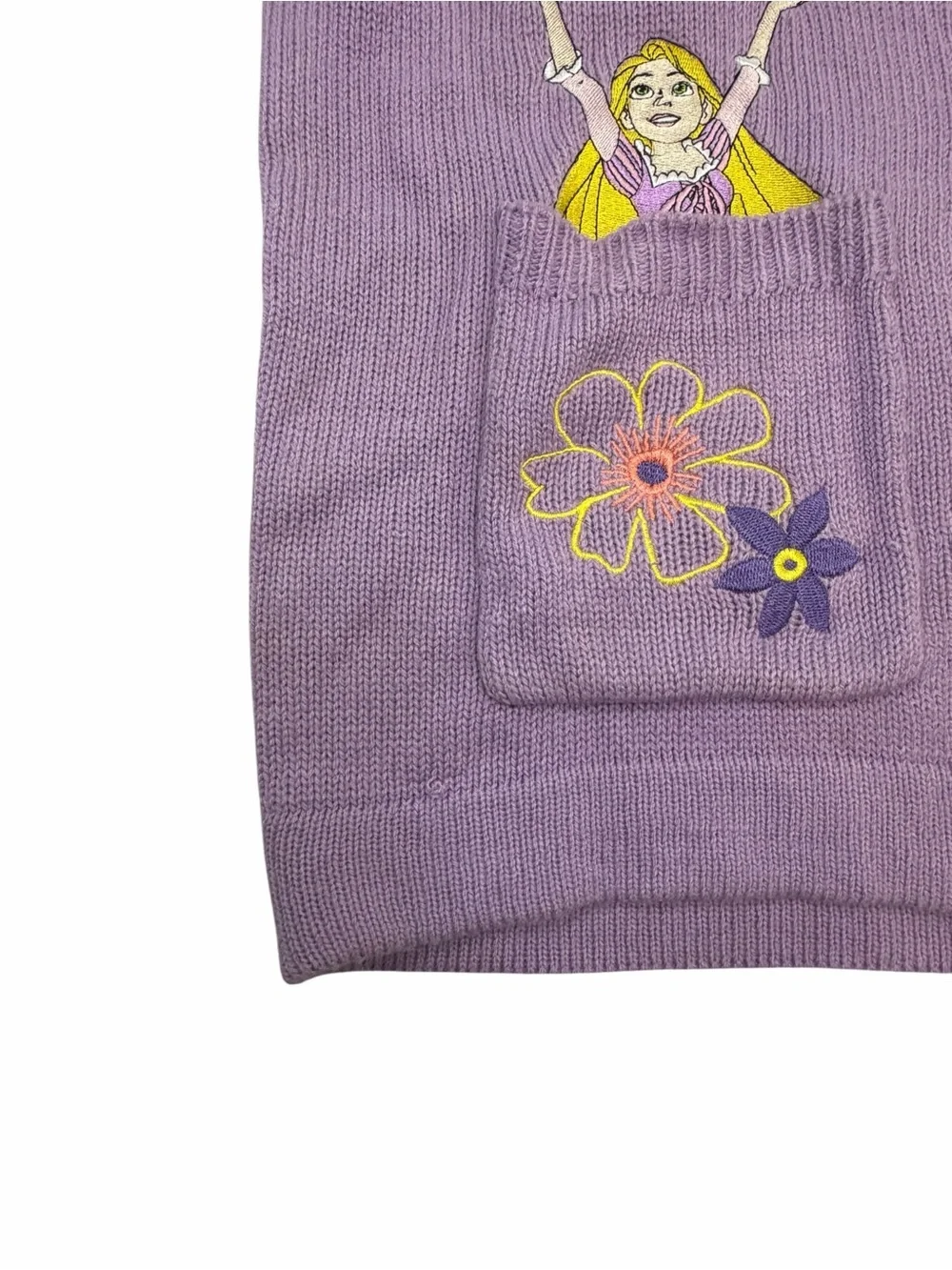 Disney Purple Tangled Rapunzel Embroidered Cardigan Sweater - Picture 5 of 5